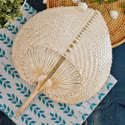Woven Bamboo Fan